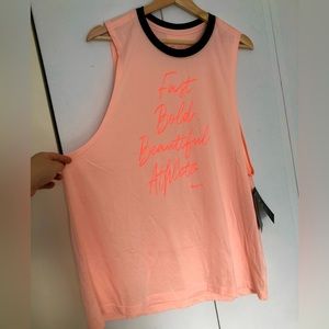 UNIQUE!! Nike Women's Classic Graphic Muscle Tank Top Dry Fit Pink NWT Size XL
